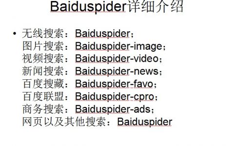 詳細(xì)介紹8個Baiduspider