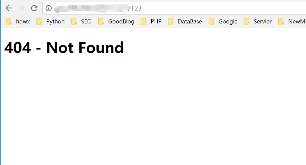 未正確設(shè)置404頁面