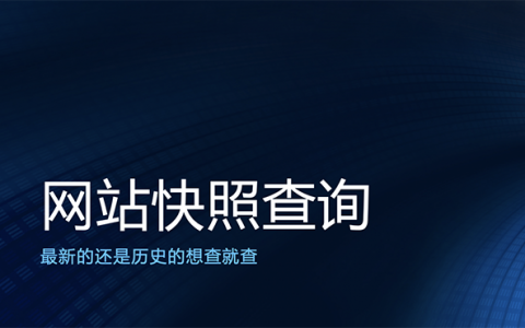 查詢網(wǎng)站快照歷史的幾種方法